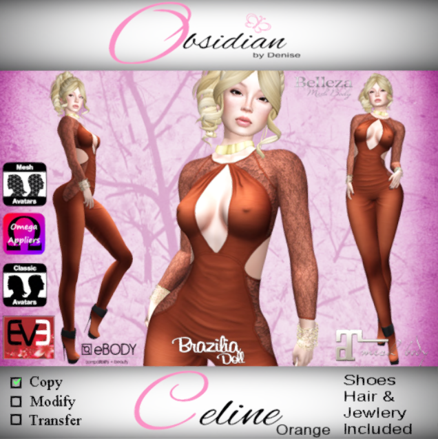 Celine Orange – Obsidian