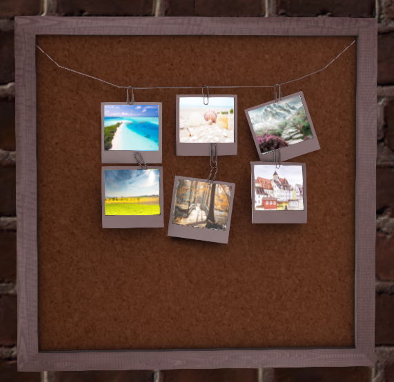 Tablero con fotos – Upcycled